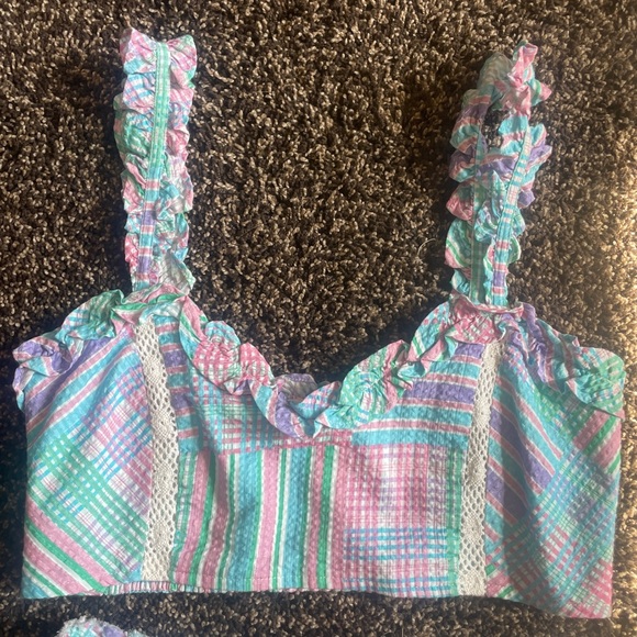 Loveshackfancy matching set 🩵 XS top and skirt - Picture 2 of 5